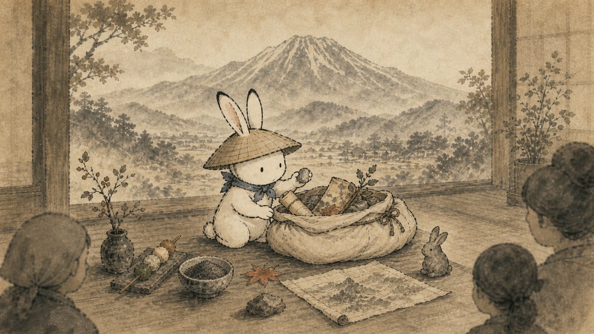 集めた話を広げ、次の物語へつなぐ旅兎
